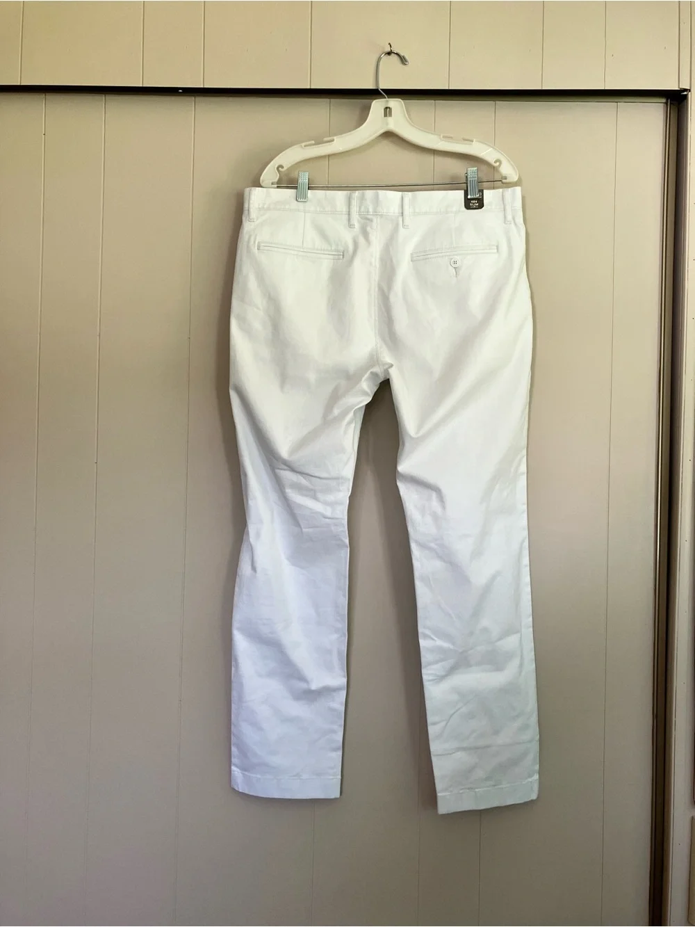 J. Crew White Stretch 484 Slim Fit Chino Pants Mislabeled Actual size 36x30